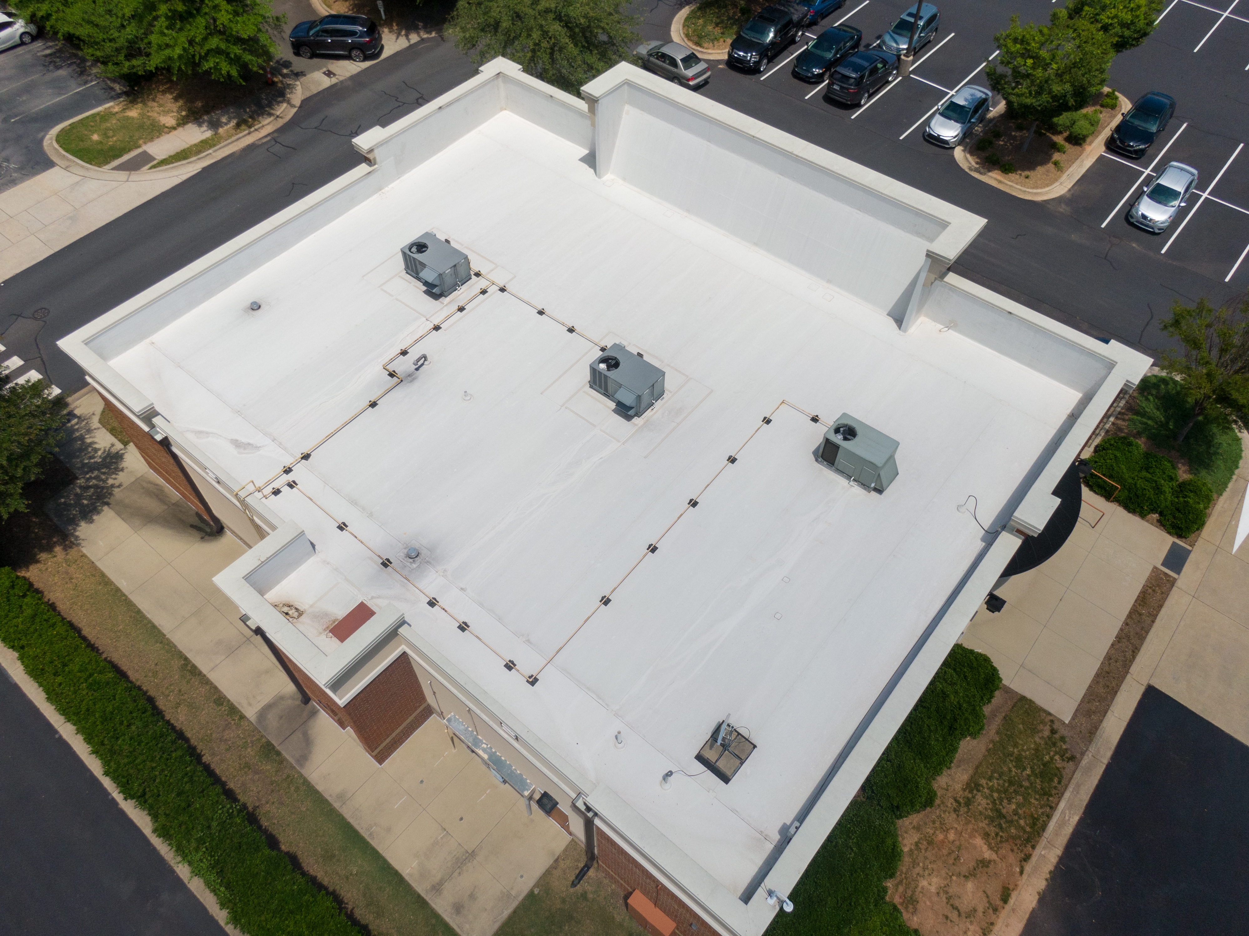 TPO single-ply membrane commercial roof